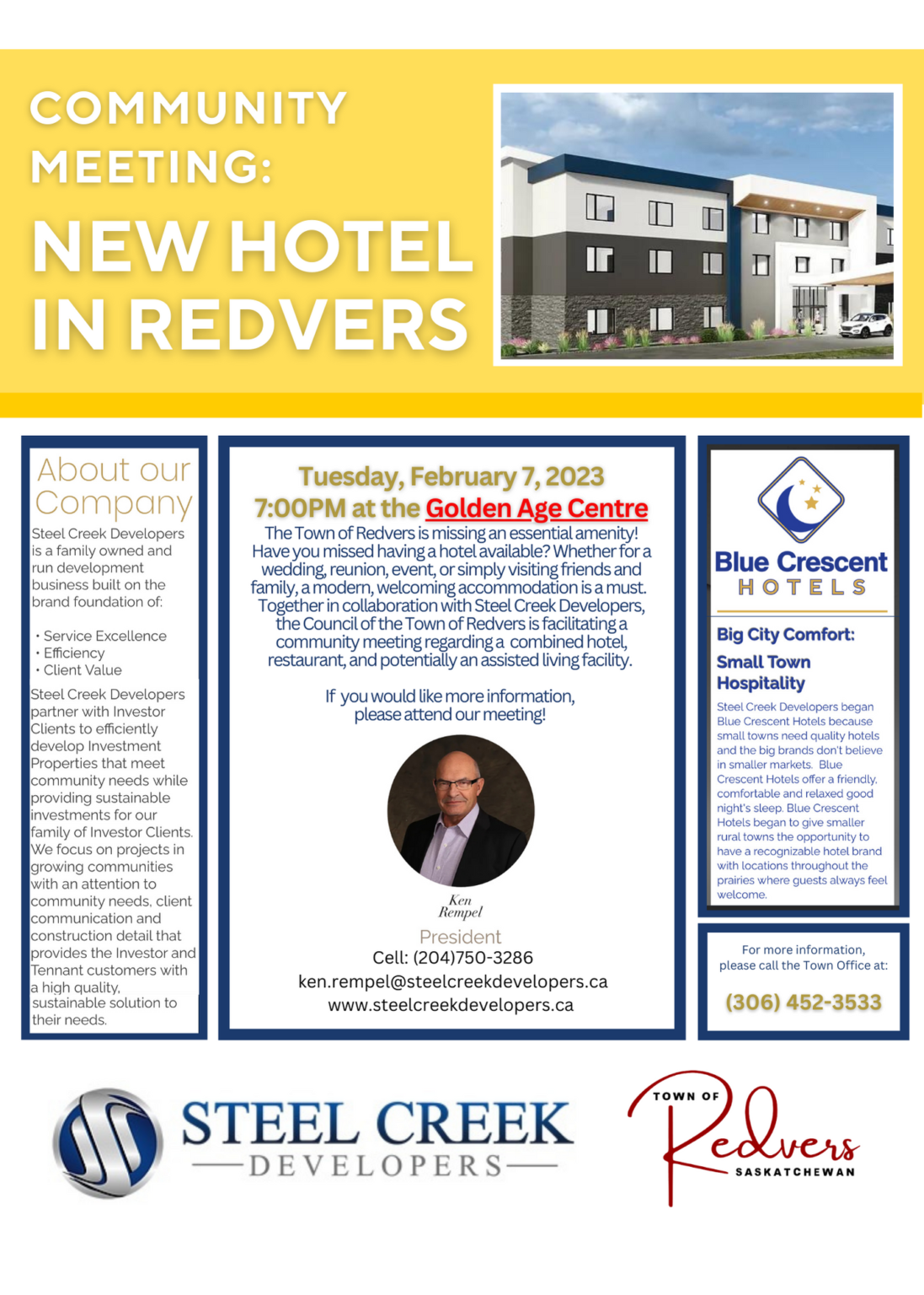 Community Meeting New Hotel in Redvers Redvers, Saskatchewan