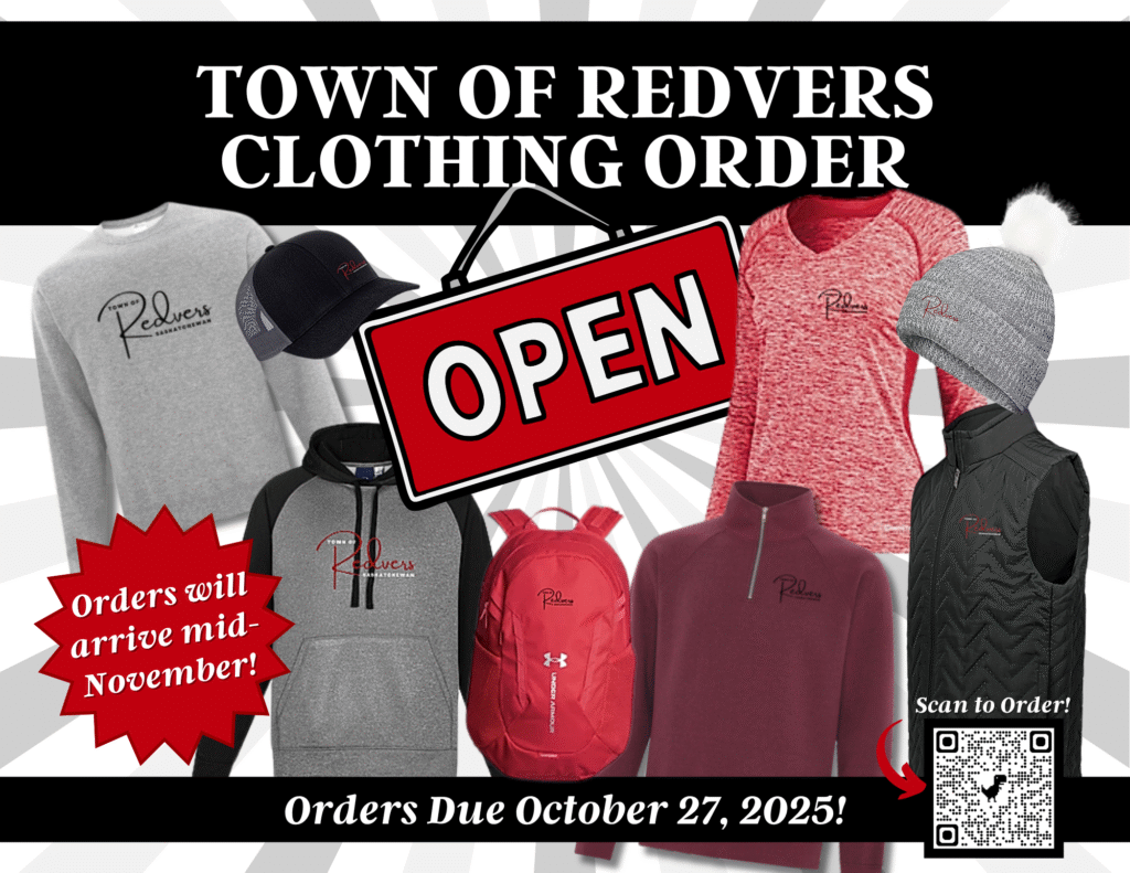 Redvers Map 2025 Town Clothing Order - Redvers, Saskatchewan